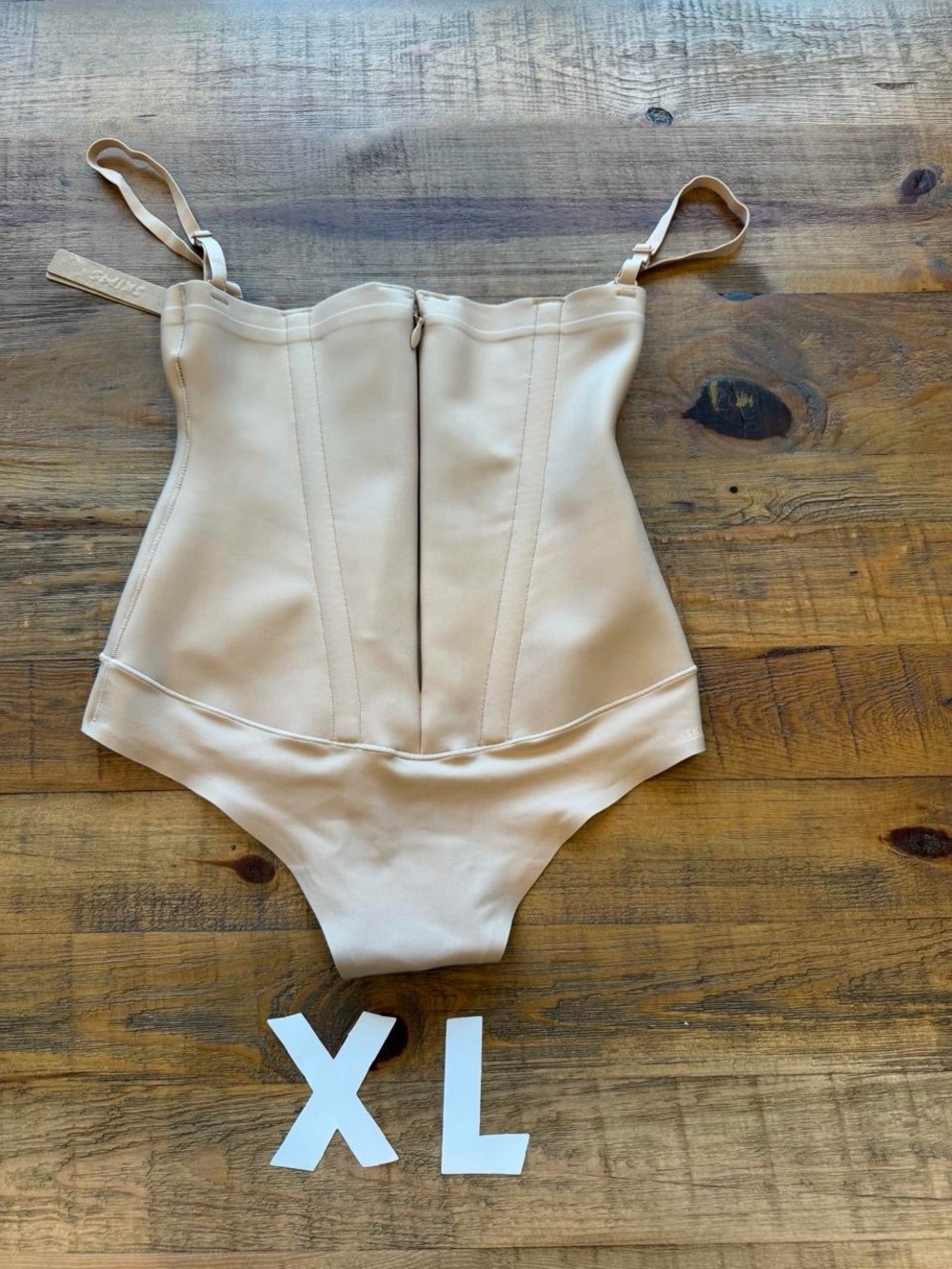 Skims Core Sculpt Waist Cincher Thong in Clay XL